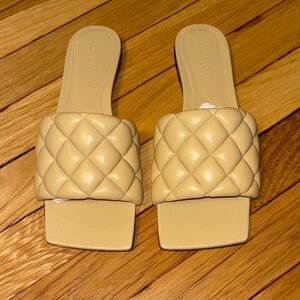 Bottega Veneta Padded Nappa Matelassè flat sandals - 36.5